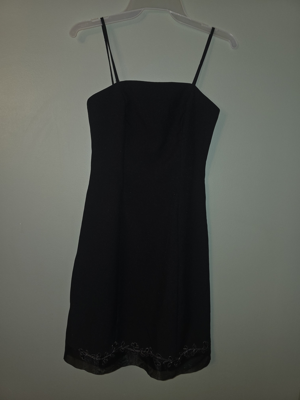 Classic Black Spaghetti Strap Dress